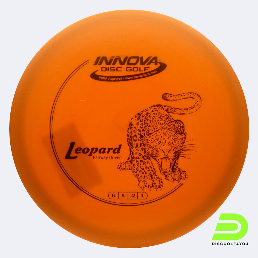 Innova Leopard in orange, im DX Kunststoff und ohne Spezialeffekt