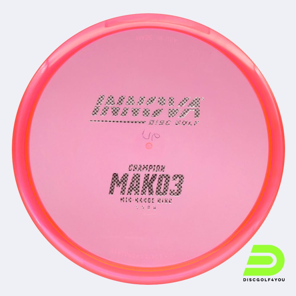 Innova Mako 3 in pink, champion plastic and design upgrade effect