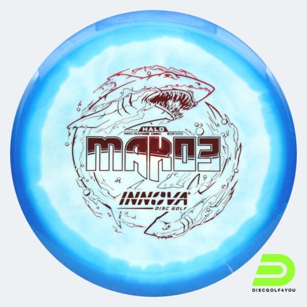 Innova Mako 3 in weiss-blau, im Halo Star Kunststoff und ohne Spezialeffekt