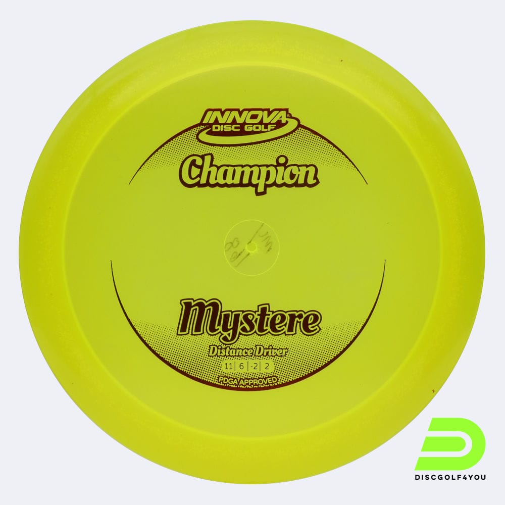 Innova Mystere in yellow, champion plastic