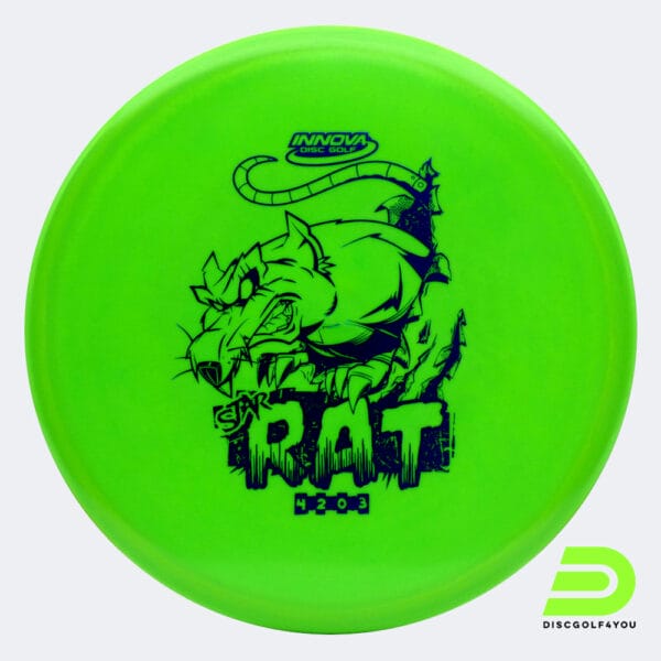 Innova Rat in green, star plastic