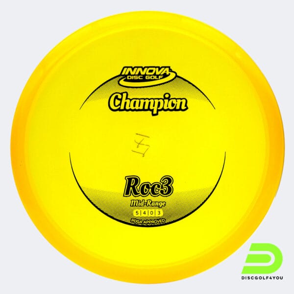 Innova Roc 3 in gelb, im Champion Kunststoff und ohne Spezialeffekt