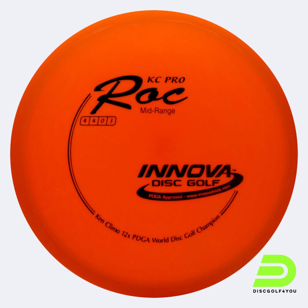 Innova Roc in orange, im KC Pro Kunststoff und ohne Spezialeffekt