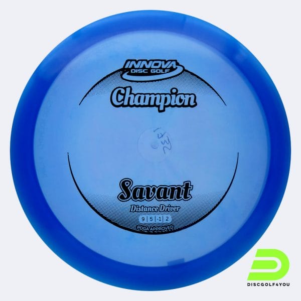 Innova Savant in blue, champion plastic