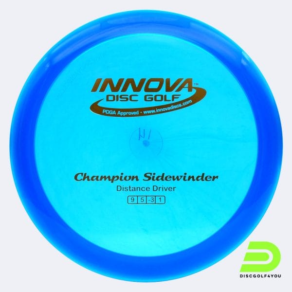 Innova Sidewinder in blau, im Champion Kunststoff und ohne Spezialeffekt