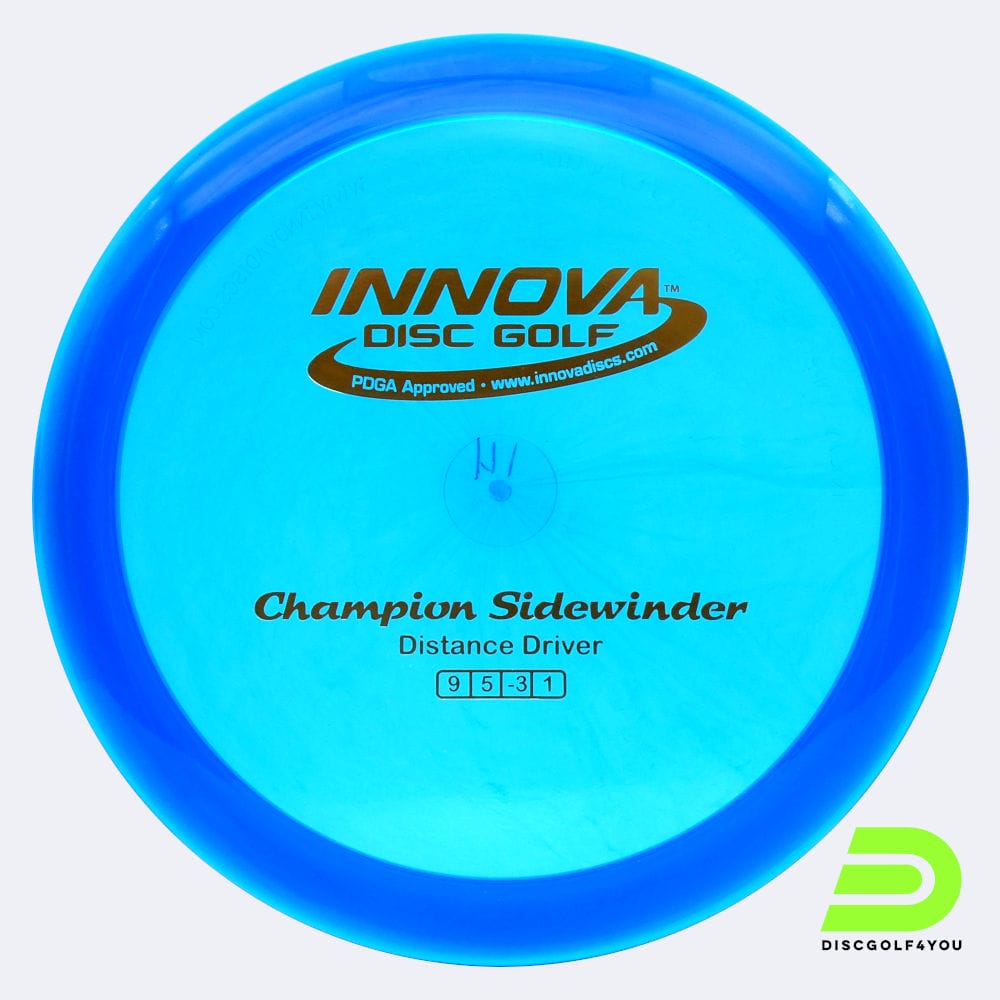 Innova Sidewinder in blue, champion plastic