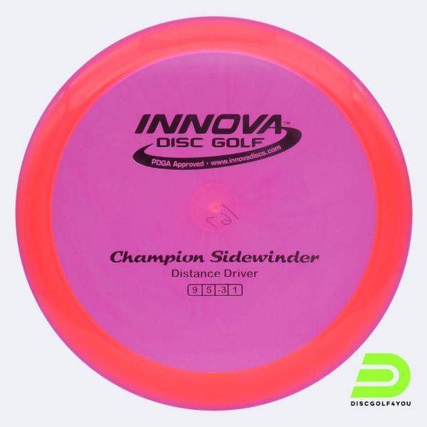 Innova Sidewinder in pink, champion plastic