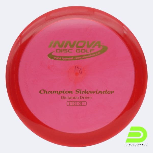Innova Sidewinder in rot, im Champion Kunststoff und ohne Spezialeffekt