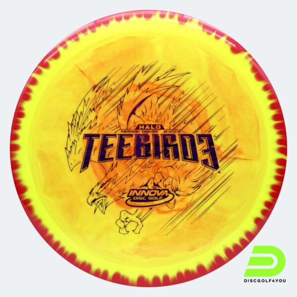 Innova Teebird 3 in yellow-red, halo star plastic