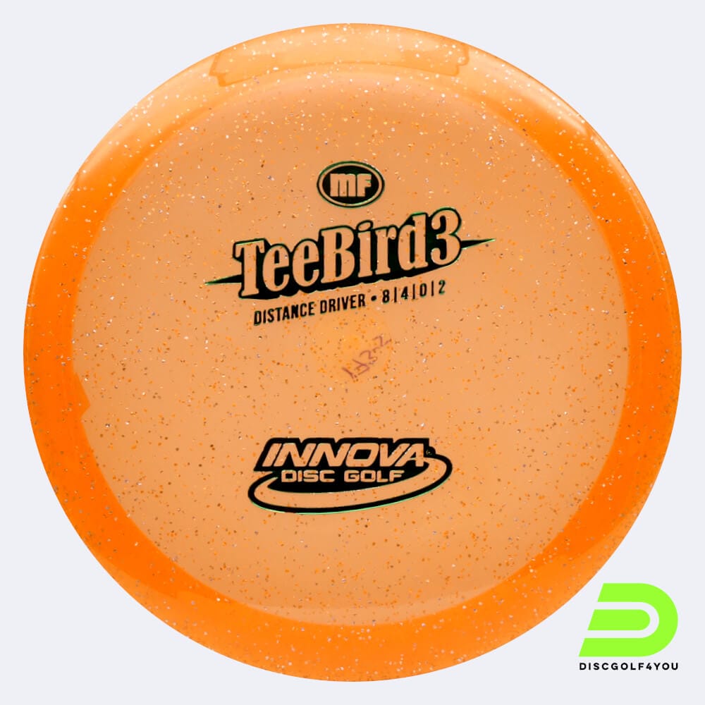 Innova Teebird 3 in classic-orange, metal flake champion plastic