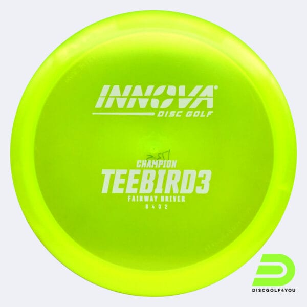 Innova Teebird 3 in gelb, im Champion Kunststoff und design upgrade Spezialeffekt