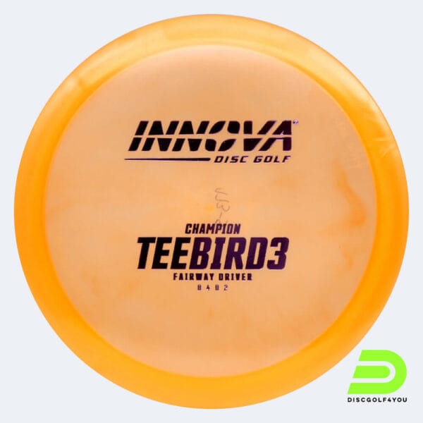 Innova Teebird 3 in orange, im Champion Kunststoff und design upgrade Spezialeffekt