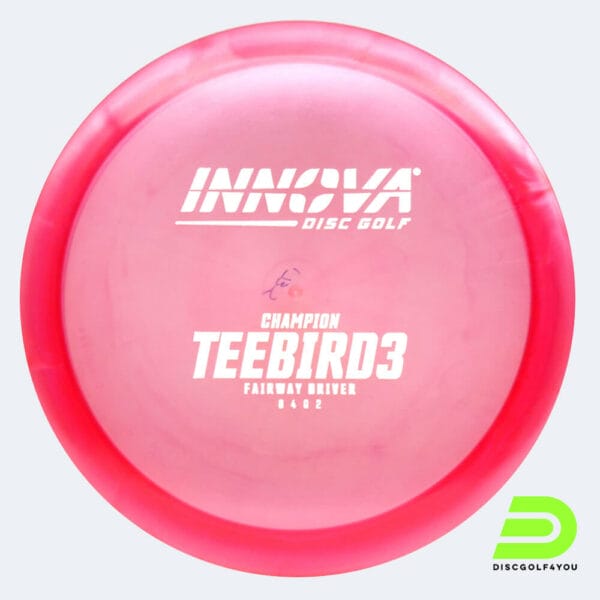 Innova Teebird 3 in pink, champion plastic and design upgrade effect