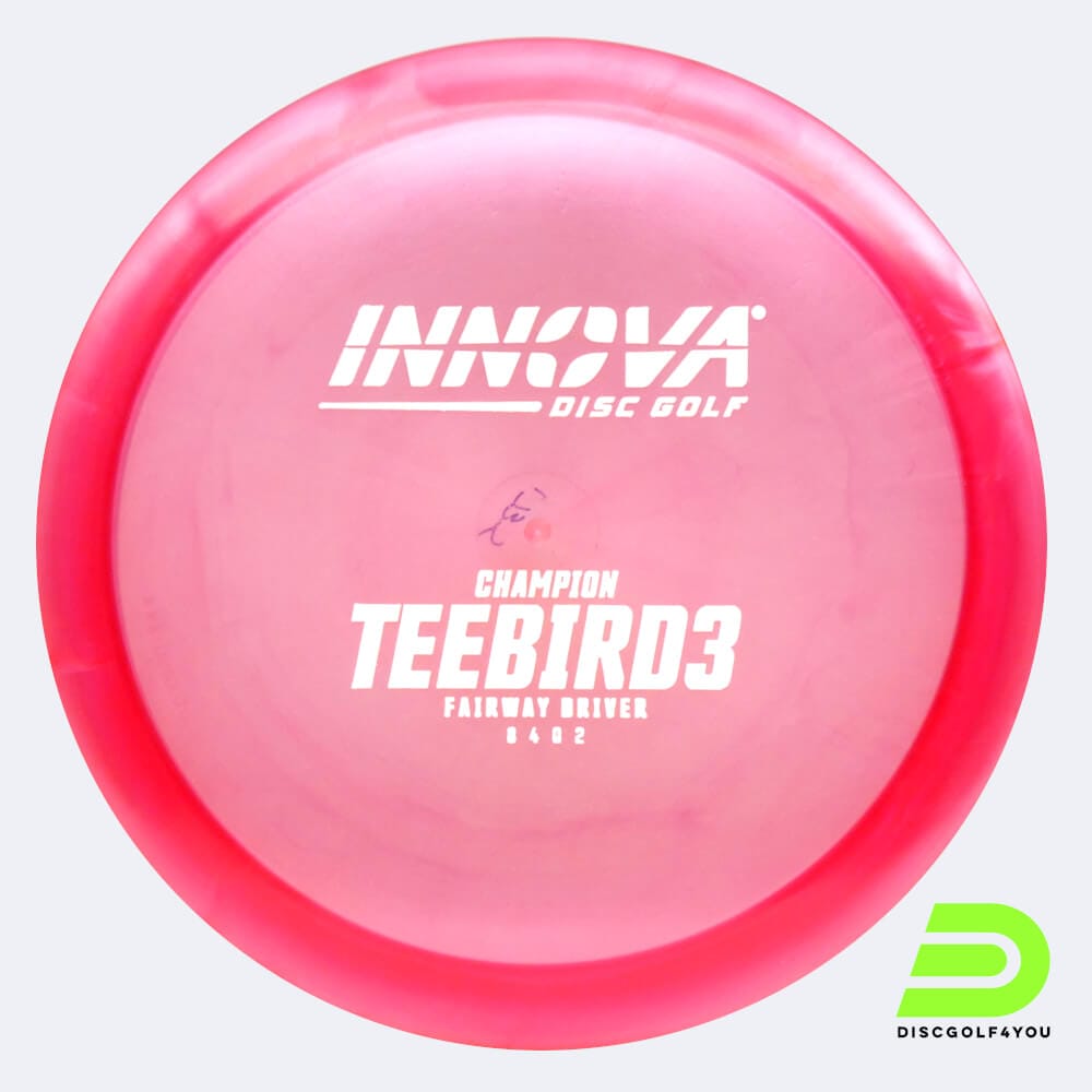 Innova Teebird 3 in pink, champion plastic and design upgrade effect