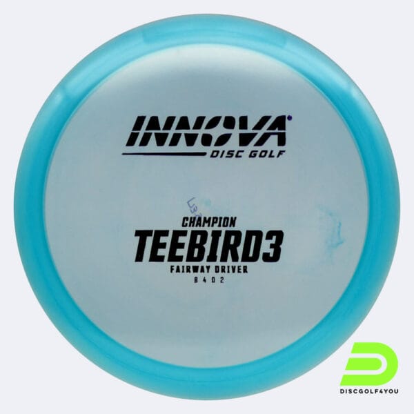 Innova Teebird 3 in türkis, im Champion Kunststoff und design upgrade Spezialeffekt