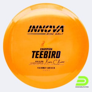 Innova Teebird in classic-orange, champion plastic and design upgrade effect