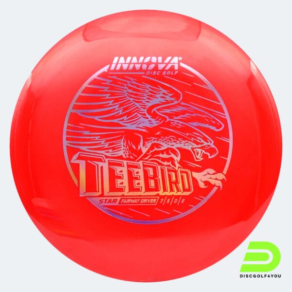 Innova Teebird in rot, im Star Kunststoff und deco Spezialeffekt