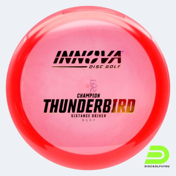 Innova Thunderbird in red, champion plastic and design upgrade effect