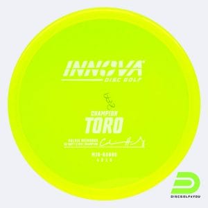 Innova Toro in yellow, champion plastic