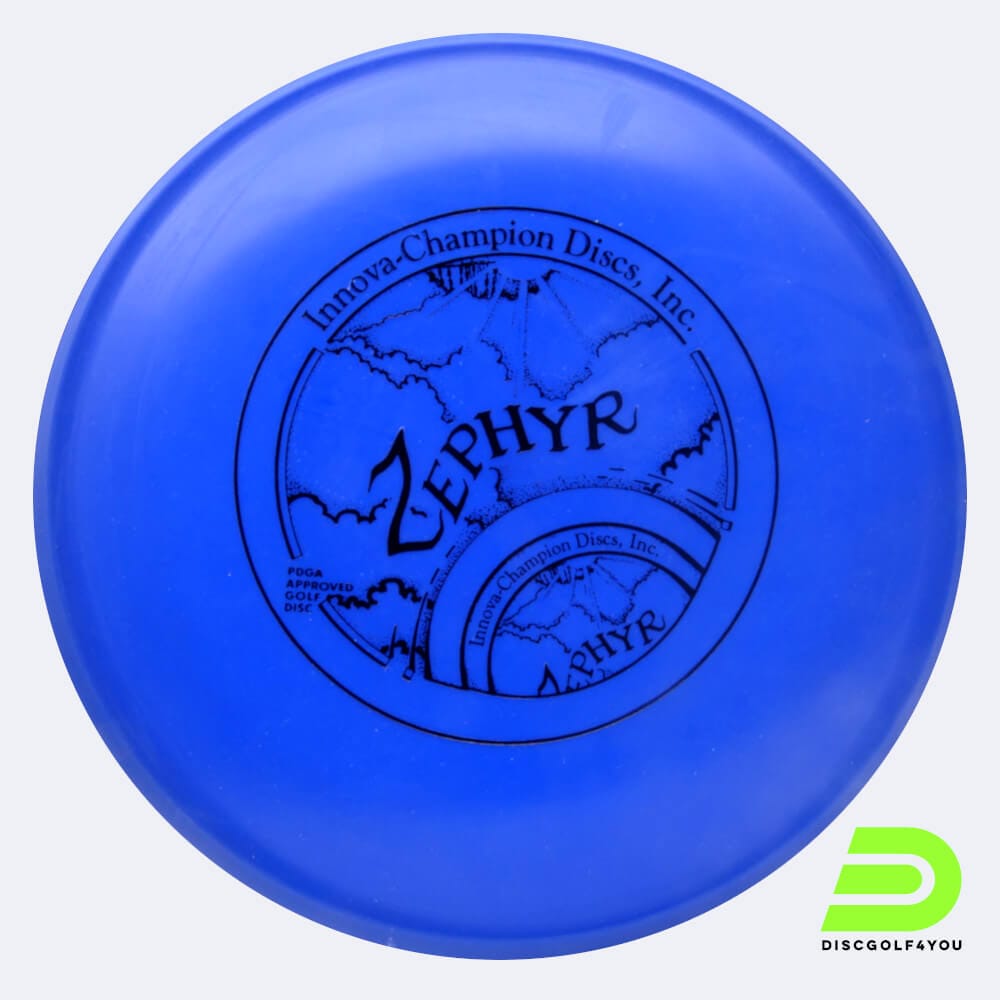 Innova Zephyr in blau, im DX Kunststoff und ohne Spezialeffekt