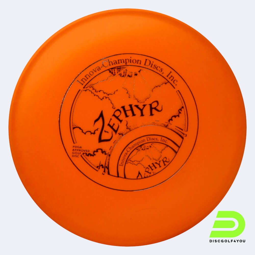 Innova Zephyr in orange, im DX Kunststoff und ohne Spezialeffekt