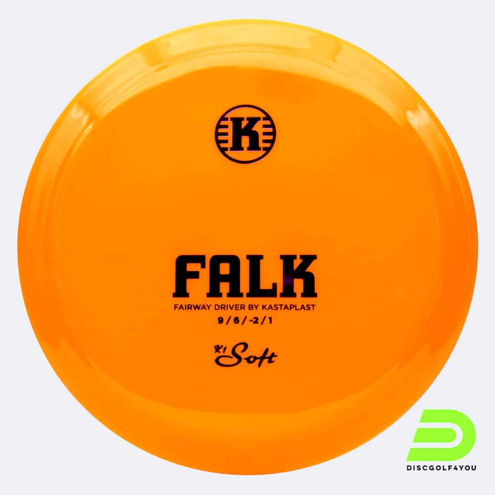 Kastaplast Falk in orange, im K1 soft Kunststoff und ohne Spezialeffekt