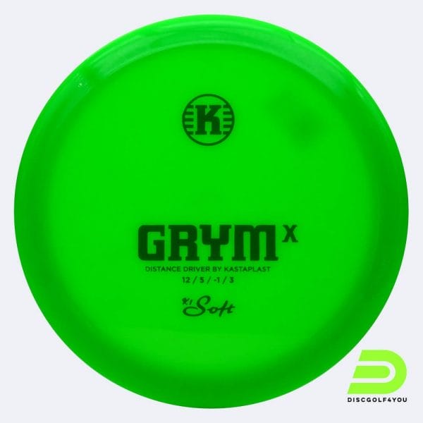 Kastaplast GrymX in grün, im K1 soft Kunststoff und ohne Spezialeffekt