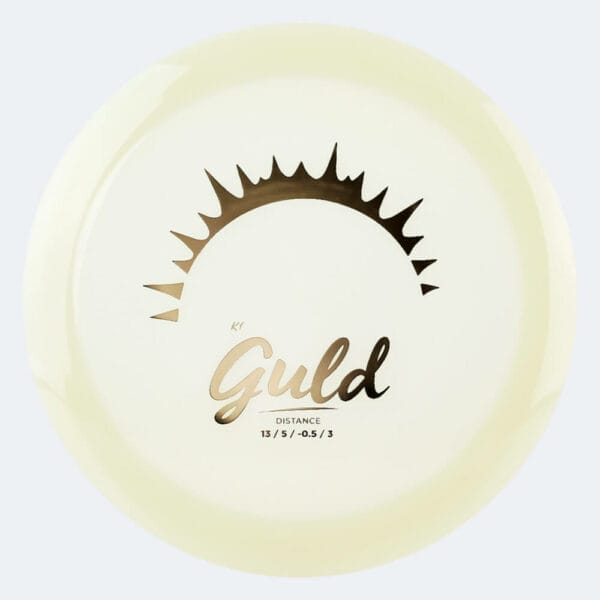 Kastaplast Guld in white, k1 glow plastic and glow effect