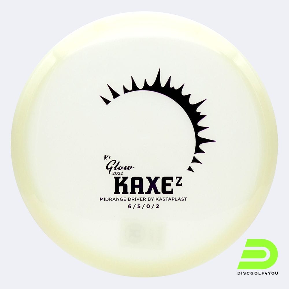 Kastaplast KaxeZ in white, k1 glow plastic and glow effect