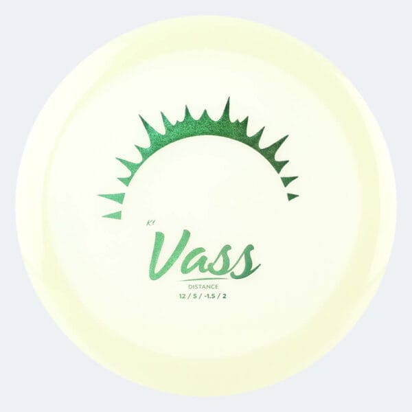 Kastaplast Vass in white, k1 glow plastic and glow effect