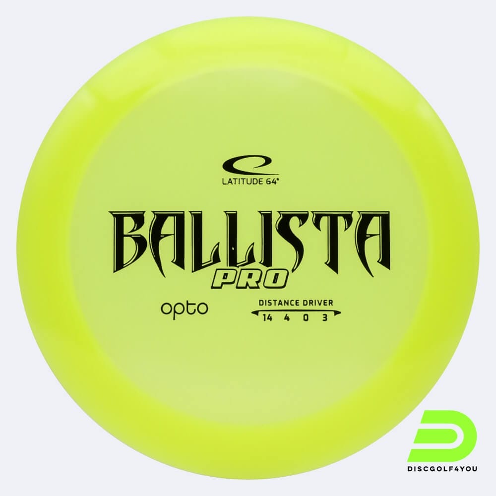 Latitude 64° Ballista Pro in gelb, im Opto Kunststoff und ohne Spezialeffekt