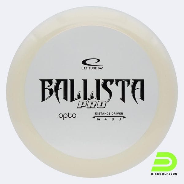 Latitude 64° Ballista Pro in white, opto plastic