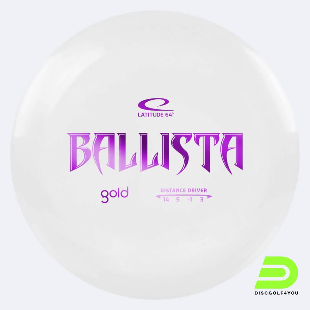 Latitude 64° Ballista in white, gold plastic