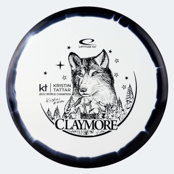 Latitude 64° Claymore - Kristin Tattar Team Series in white, gold orbit plastic