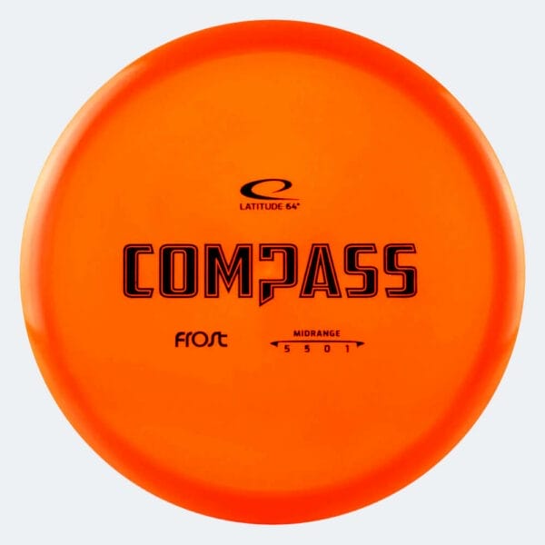 Latitude 64° Compass in classic-orange, frost plastic