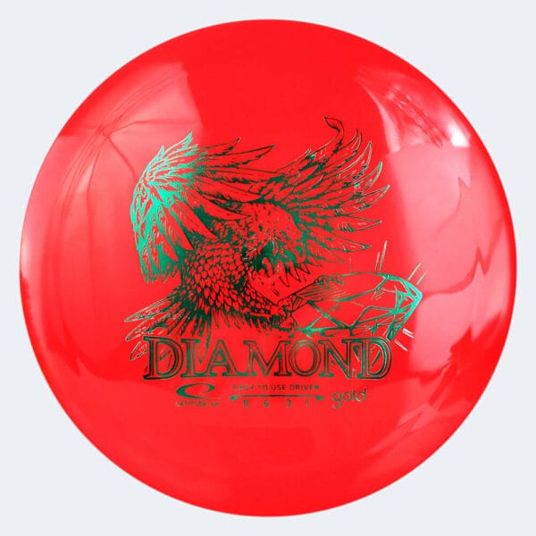 Latitude 64° Diamond in red, gold plastic