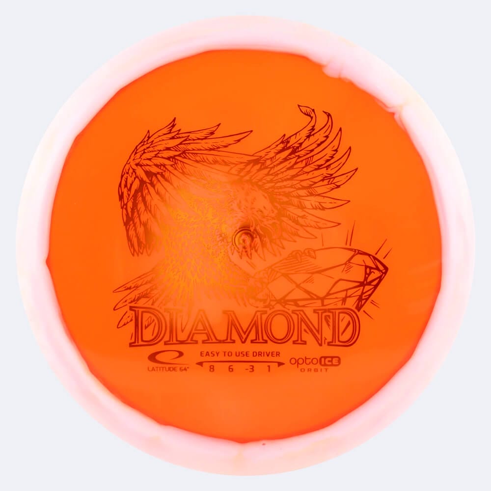 Latitude 64° Diamond in orange, im Opto Ice Orbit Kunststoff und ohne Spezialeffekt