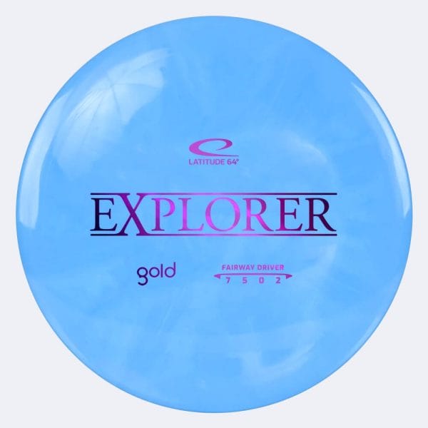 Latitude 64° Explorer in light-blue, gold plastic