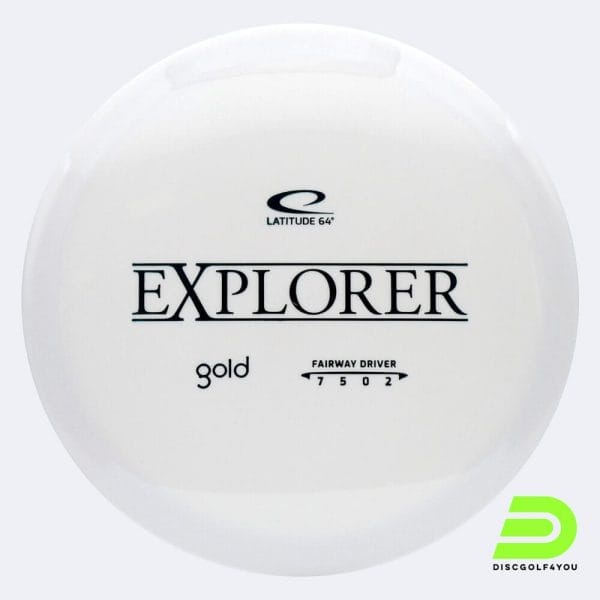 Latitude 64° Explorer in white, gold plastic