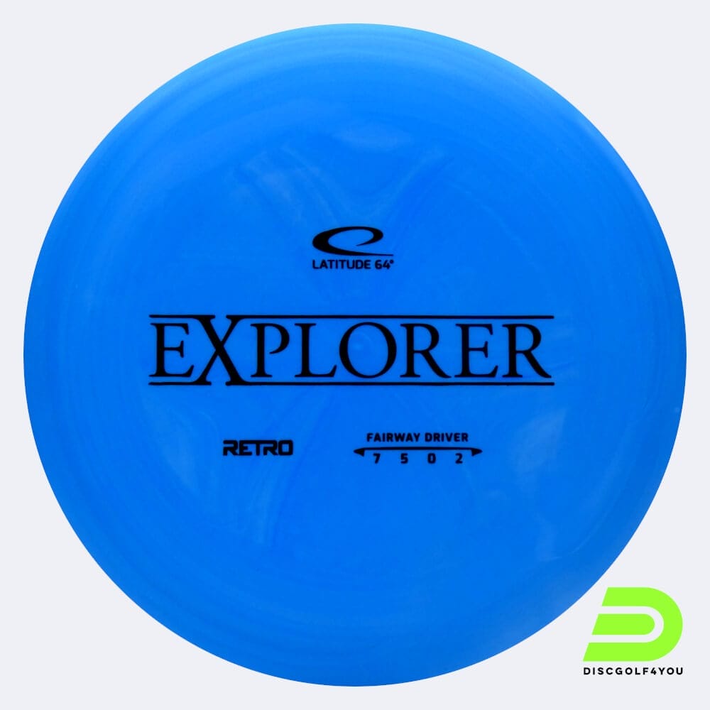 Latitude 64° Explorer in blau, im Retro Kunststoff und ohne Spezialeffekt