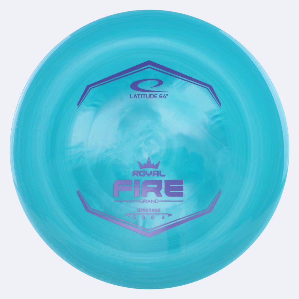 Latitude Fire in turquoise, royal grand plastic and burst effect