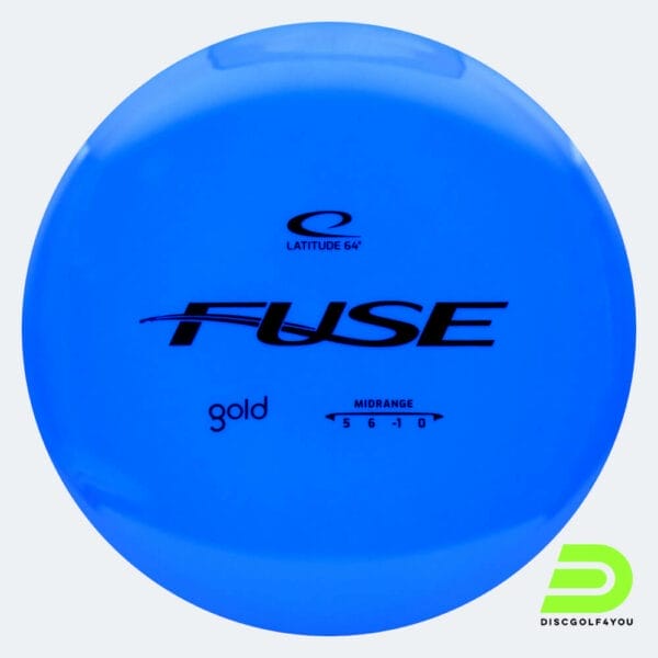 Latitude 64° Fuse in blue, gold plastic