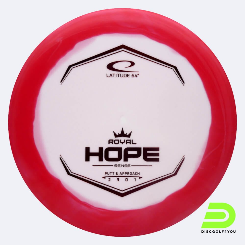 Latitude 64° Hope in red, sense orbit plastic