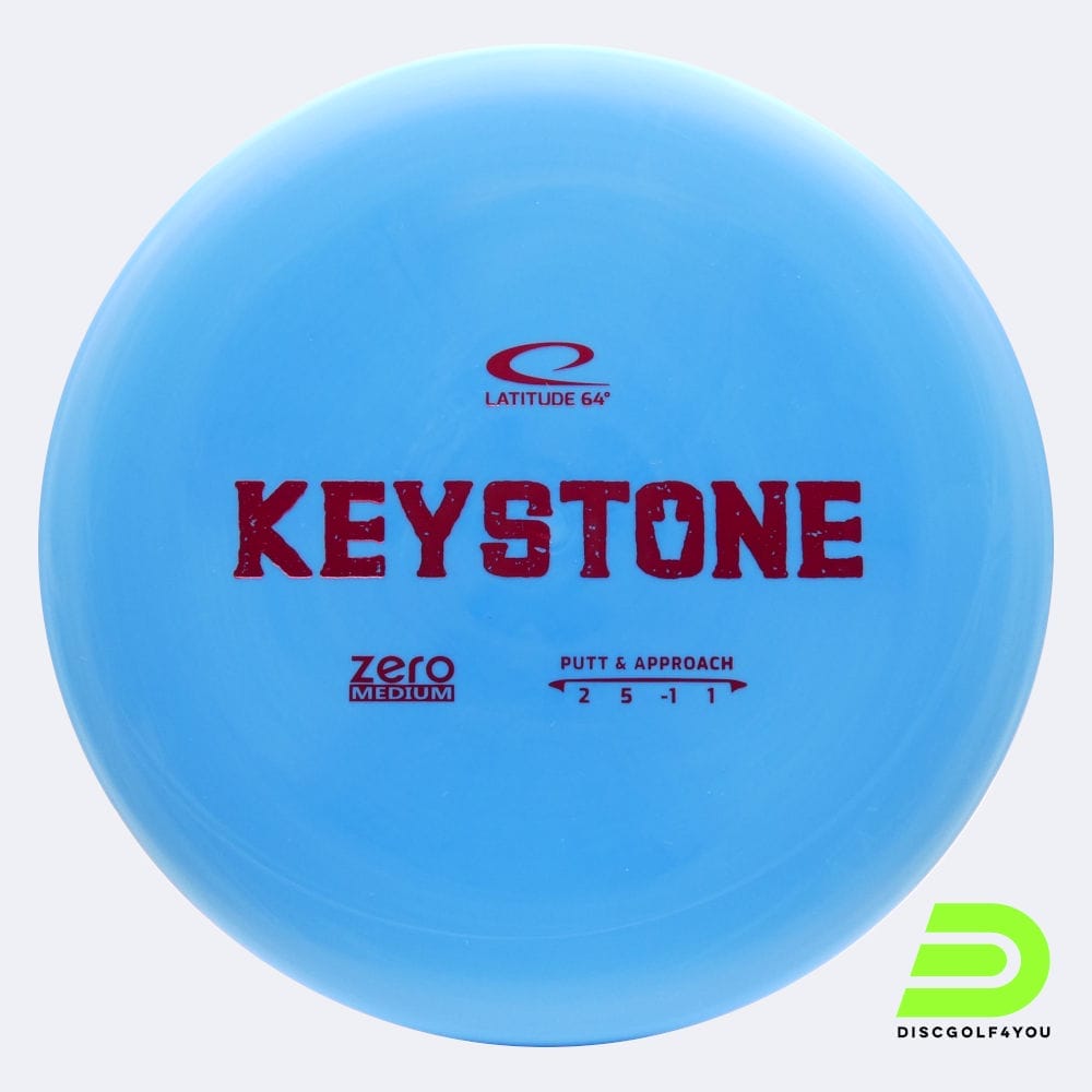 Latitude 64° Keystone in blue, zero medium plastic