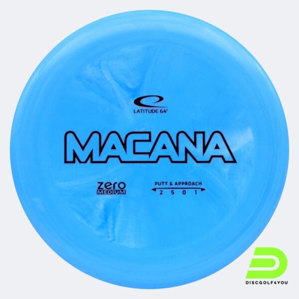 Latitude 64° Macana in blue, zero medium plastic