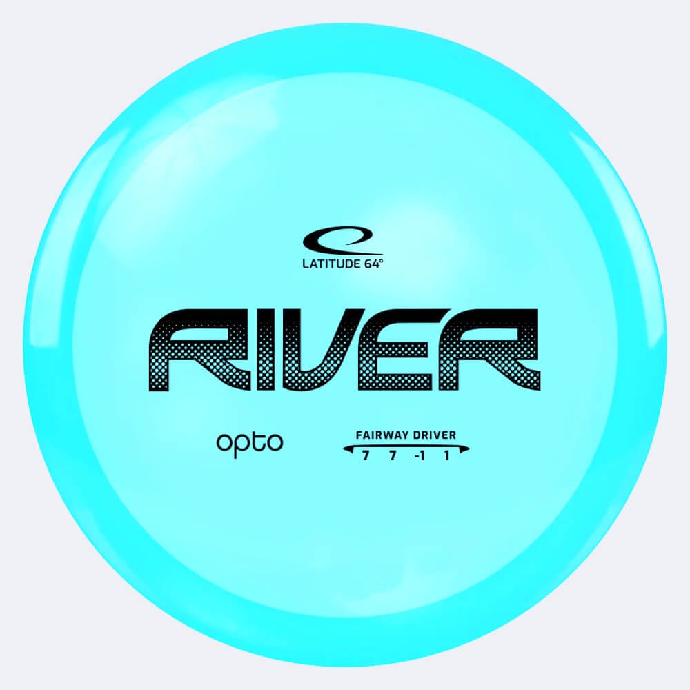 Latitude 64° River in turquoise, opto plastic