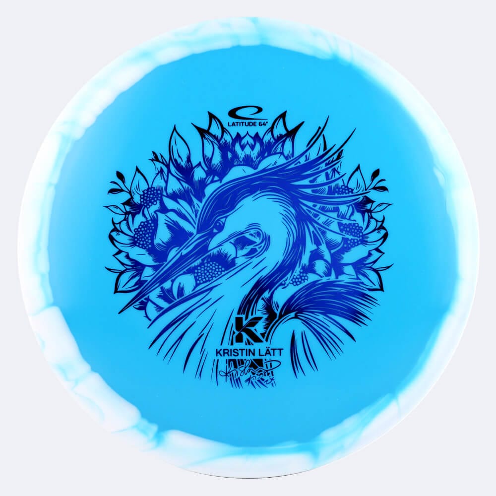 Latitude 64° Saint Pro Kristin Lätt in light-blue, gold orbit plastic Latitude 64° Saint Pro Kristin Lätt in light-blue, gold orbit plastic