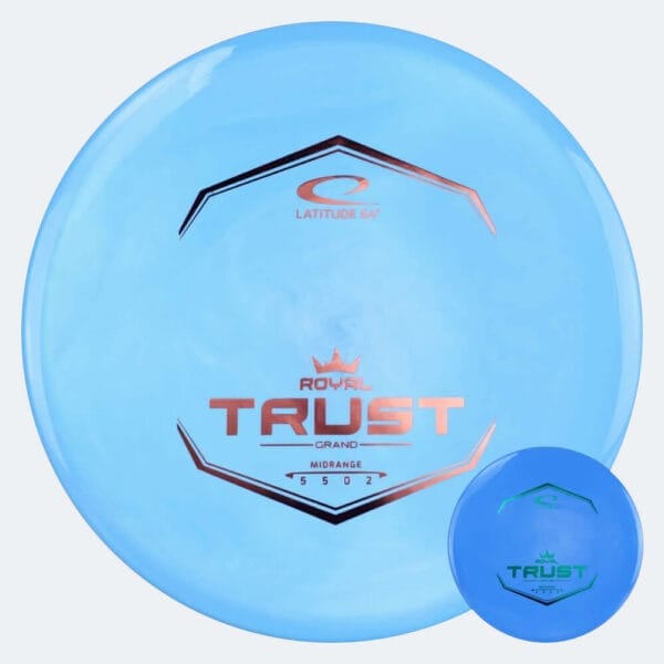 Latitude 64° Trust in blue, royal grand plastic