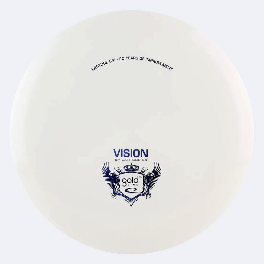 Latitude Vision in white, gold plastic Latitude Vision in white, gold plastic