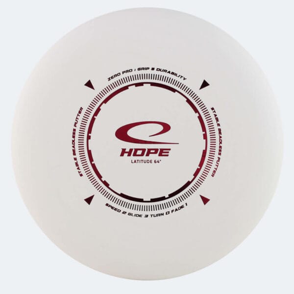 Latitude 64° Hope in white, zero pro plastic
